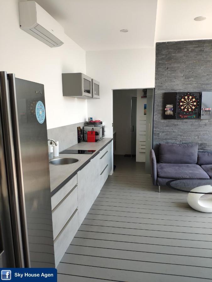 Sky House Agen Logement détente avec Spa Jacuzzi Sauna Hammam Exterior foto